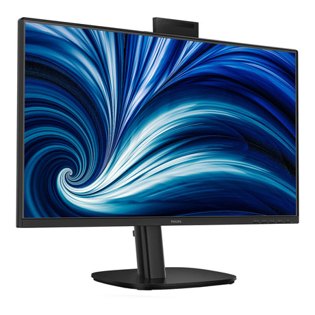 Philips 24b2u3301h 00 23.8 monitor (zwart, 1x displayport, 1x hdmi, 2x usb-c, 4x usb-a, 1x rj-45, 120 hz, webcam)