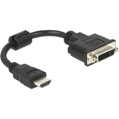 Delock Adaptador HDMI (macho) > DVI 24+5 (hembra) (negro, 0,2 metros)