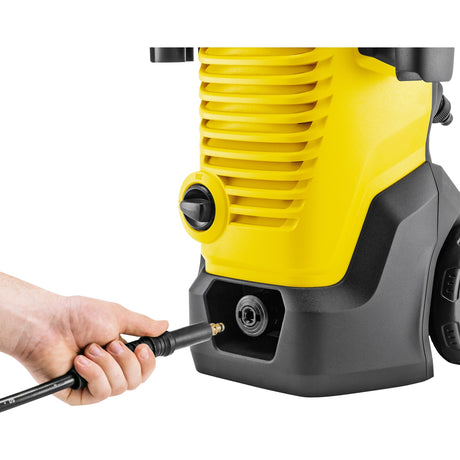 Limpiadora de alta presión Kärcher k 4 wcm (amarillo negro, con limpiador de suciedad)