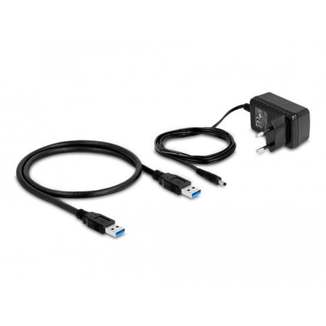 Delock Concentrador USB de 10 Gbps con 4 puertos USB-A + 1 de carga rápida (gris, incluida fuente de alimentación)
