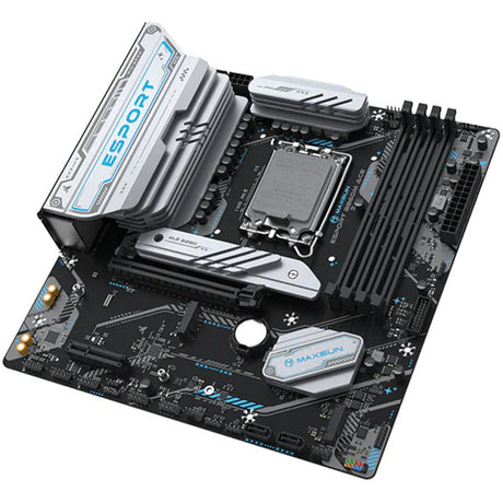Maxsun MS-Esport B860M WiFi Ace Socket 1851 placa base (negro, RAID, 2,5 GB-LAN, WLAN, BT, Sonido, µATX)