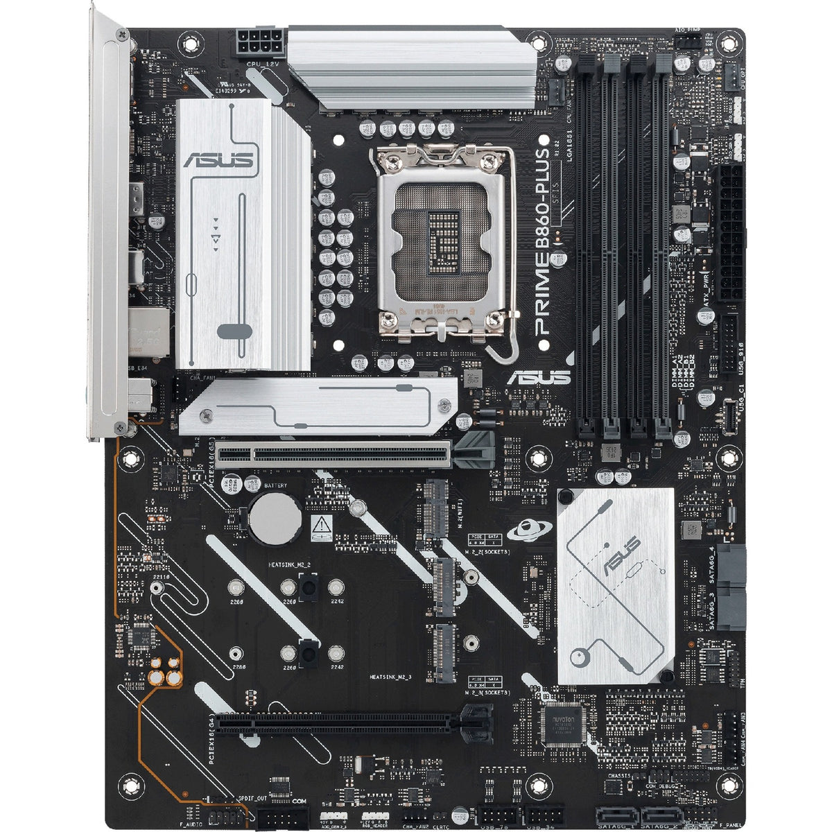Placa base Asus Prime B860-Plus-CSM Socket 1851 (RAID, 2,5 GB-LAN, Sonido, ATX)