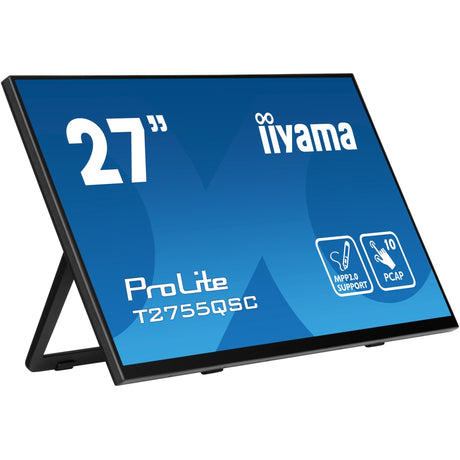 Monitor táctil Iiyama Prolite T2755QSC-B1 27 (negro, HDMI, display port, 2x USB-A, USB-B)