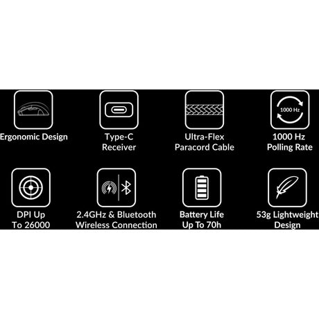 Ratón inalámbrico para juegos Keychron m2 (negro)