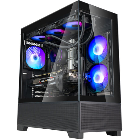 Carcasa mini torre Silverstone lucid 05 (negra | 2x USB-A | 1x USB-C | RGB | vidrio templado)