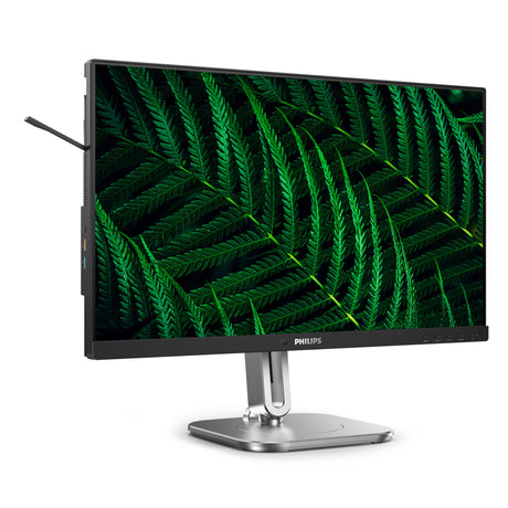 Philips 24b2g5200 23.8 monitor (zilver zwart, 1x displayport, 1x hdmi, 1x vga, 4x usb-a)