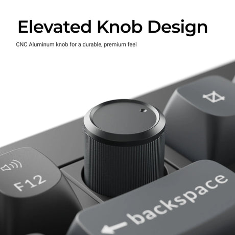 Teclado mecánico personalizado inalámbrico Keychron v6 ultra 8k (negro, diseño estadounidense (qwerty), rojo seda pom, 100%, rgb, intercambio en caliente, 2,4 ghz | bluetooth 5.3 | usb-c)