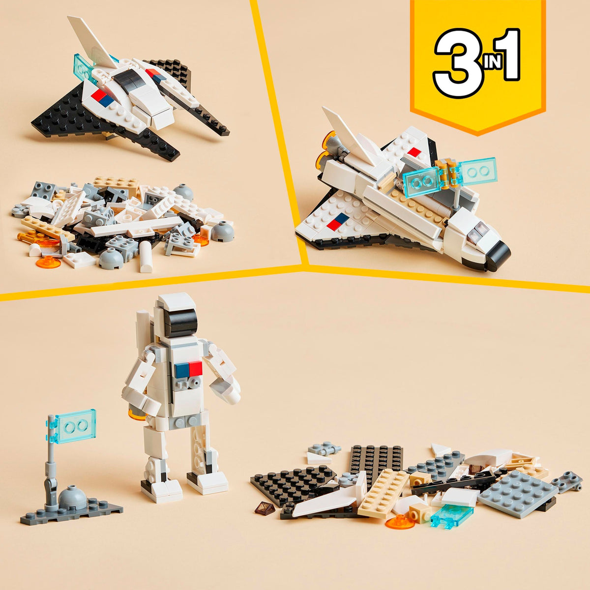LEGO Creador 31134 3in1 Transporte espacial