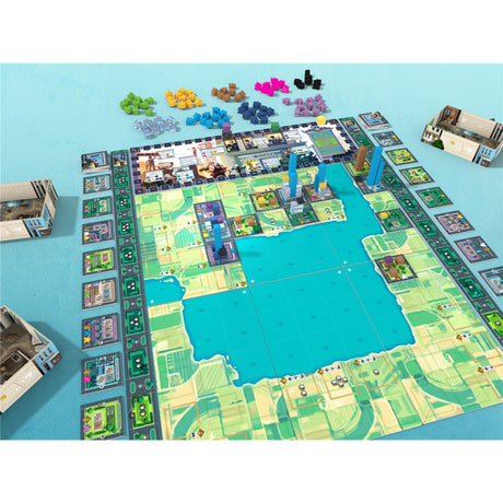 Juego de mesa Rolling Heights de la red europea de jugadores (inglés, 1 a 4 jugadores, 60 minutos, a partir de 14 años)