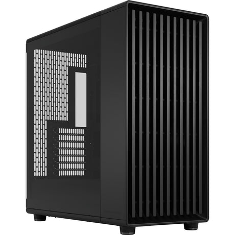 Carcasa de torre midi Fractal Design North XL Momentum Edition (color madera negra | 2x USB-A | 1x USB-C | vidrio templado)