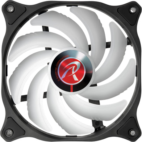 Ventiladores de caja Raijintek eos 12 rbw add-2 rgb (negro, 2 piezas, 120 x 120 x 25 mm, pwm)