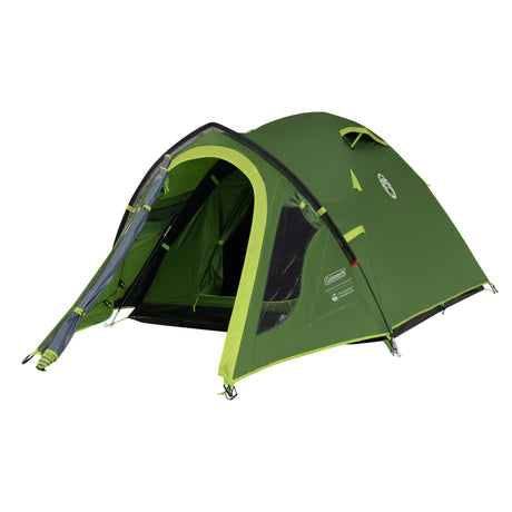 Tienda de campaña opaca Coleman darwin 2 plus - Tienda de campaña tipo domo para 2 personas - tecnología de dormitorio opaca - con toldo - verde