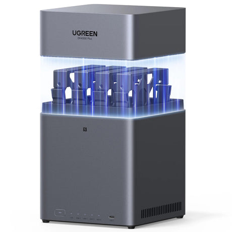 Ugreen nasync dh4300 plus (gris, 1x 2.5GBE, HDMI, USB-C)