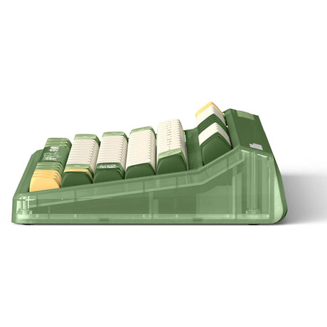 Teclado mecánico inalámbrico para acampar Iqunix og80 (verde, diseño estadounidense (qwerty), rojo cereza mx, 80% (tkl), leds rgb, intercambiable en caliente, pbt, 2,4 ghz | bluetooth 5.1 | usb-c)