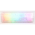Teclado mecánico Ducky one 3 aura white rgb (blanco, diseño estadounidense (qwerty), rojo cereza mx, 100%, doble disparo abs, intercambio en caliente)