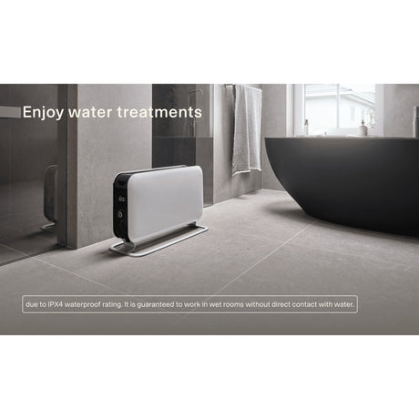 Calentador convector wifi Mill co1500maxwifi3 (blanco negro, 1500 vatios, wifi + control por aplicación)