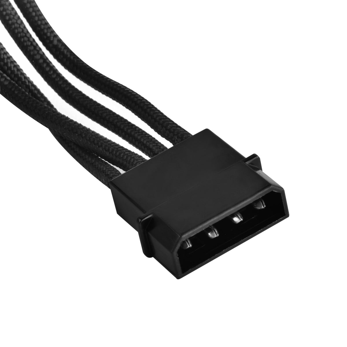 Adaptador Silverstone Molex de 4 pines > 4x sata de 15 pines (negro, pp07-btsb)