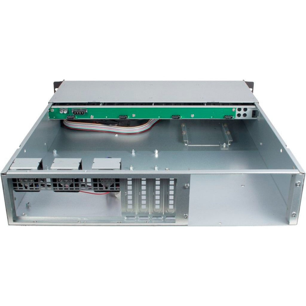 Carcasa para rack sata inter-tech ipc 2u-2404l (negro | 2x usb-a)