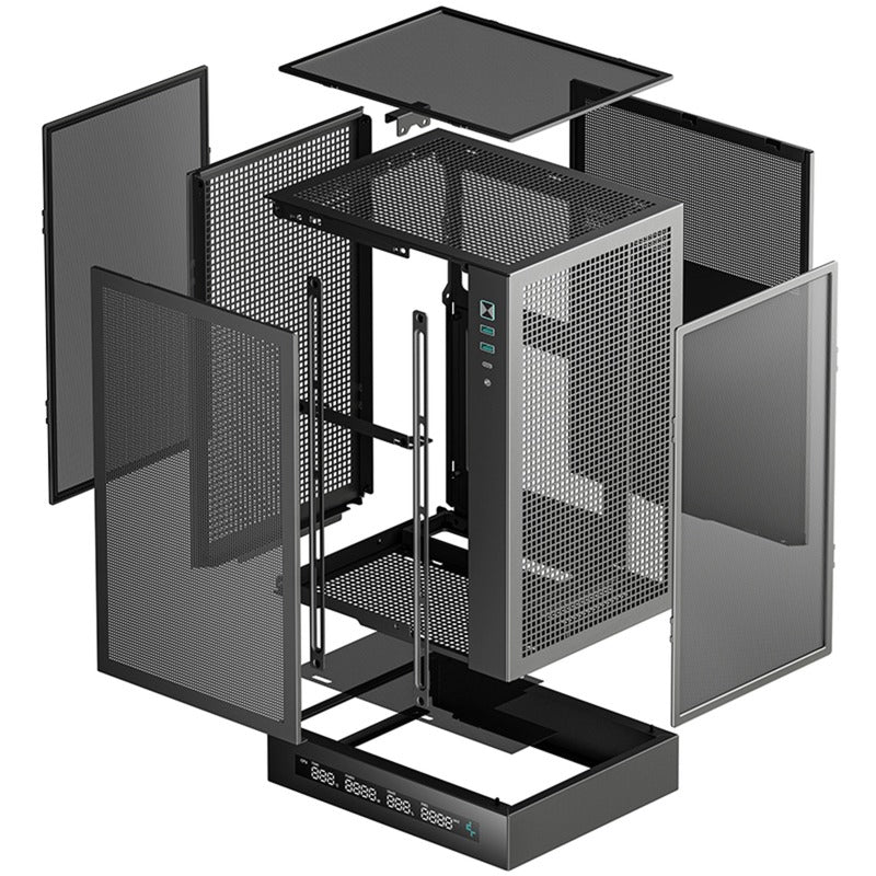 Carcasa minitorre digital Deepcool ch170 (negro | 2x USB-A | 1x USB-C)