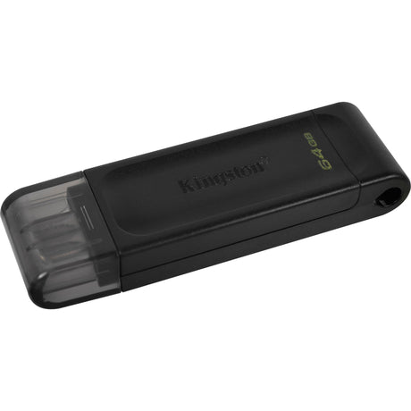 Memoria USB Kingston data traveller 70 64 GB (negro, dt70 64 GB, USB-C 3.2 gen 1)