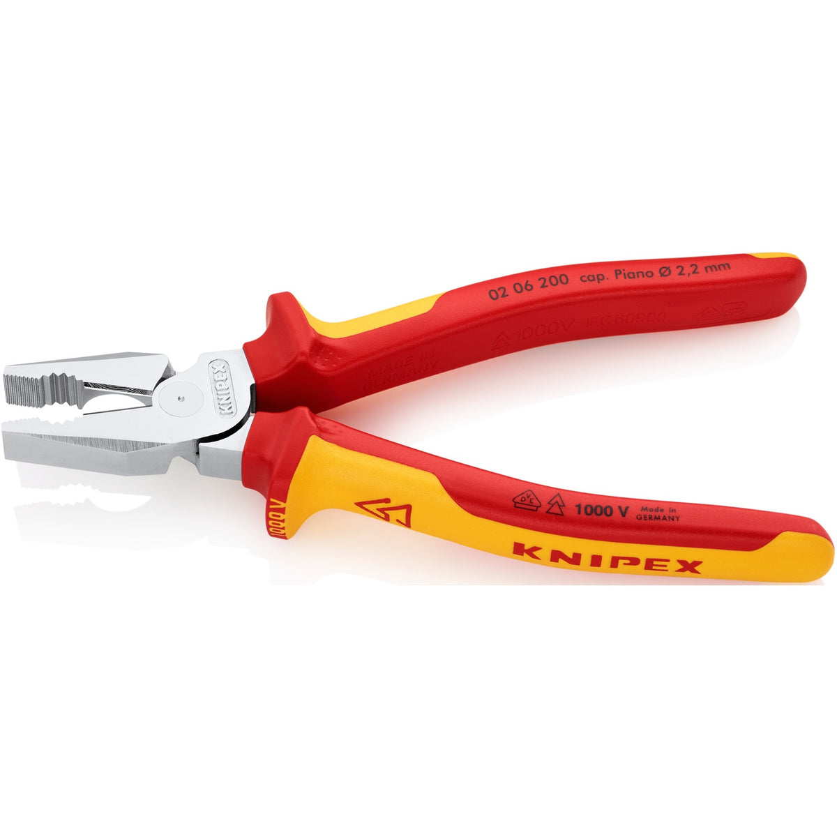 Alicates universales Knipex Power 0206200 (probado por VDE)