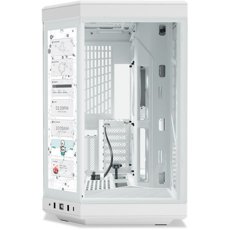Carcasa de torre midi infinita Hyte y70 touch (blanco | 2x USB-A | 1x USB-C | vidrio templado)