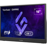 Monitor gaming portátil Viewsonic vx1654 16 (negro, 1x micro HDMI, USB-C, sonido, 144 Hz)