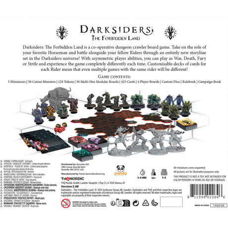 European player network darksiders: el juego de mesa la tierra prohibida (inglés, 1 - 5 jugadores, 30 - 60 minutos, a partir de 16 años)