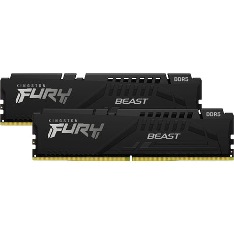 Kingston fury Beast kf552c40bbk2-32 - memoria ram - 32gb - ddr5 - dimm - 5200mhz - 2 x 16 gb