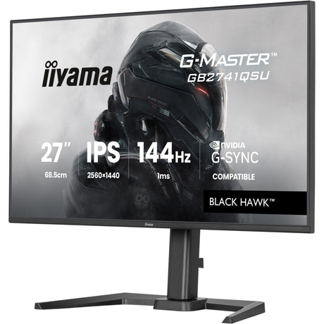 Iiyama G-Master Black Hawk GB2741QSU-B1 27 monitor gaming (negro, HDMI, DisplayPort, 2x USB-A, USB-B, 144 Hz)