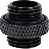 Alphacool eiszapfen boquilla doble rosca exterior g1 4 a conexión de rosca exterior g1 4 (negro, para mangueras blandas (PVC, silicona, neopreno))