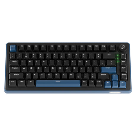 Teclado mecánico Ducky OK-M-75 RGB (negro, diseño EE. UU. (QWERTY), KTT lineal, 75 %, RGB, intercambio en caliente, PBT, 2,4 GHz | Bluetooth | USB-C)