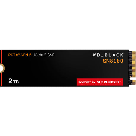 SSD WD Black Sn8100 de 2 TB (PCIe 5.0 x4, NVMe 2.0, M.2 2280)