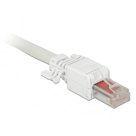 Delock conector rj45 cat.6 utp sin herramientas (blanco, 2 piezas)