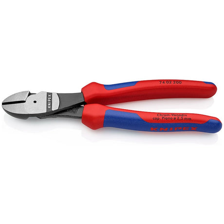 Knipex 74 02 200 alicate de corte lateral eléctrico pulido confort 200 mm