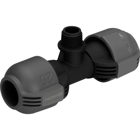 Pieza en T Gardena 25 mm x 1 2 conexión de rosca macho (negro gris, 2786-20)
