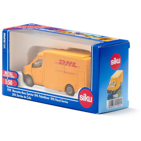 Siku super - Vehículo modelo de servicio de mensajería Mercedes-Benz Sprinter DHL (escala 1:50)