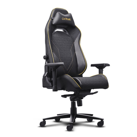 Trust GXT 721 Ruya Pro Premium Cómoda silla gaming (Negro Amarillo)