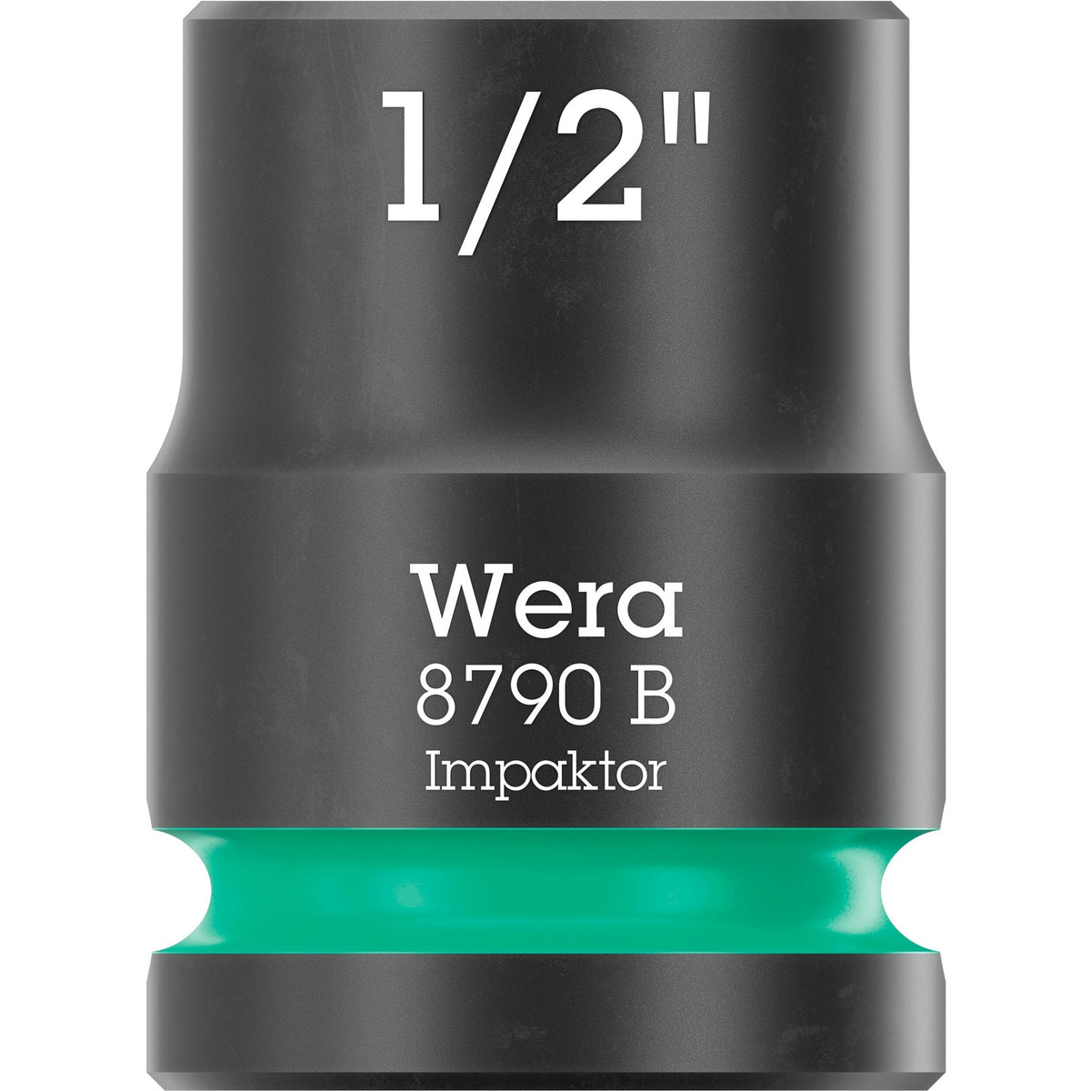 Wera 9608 tapa con banda magnética b impactador imperial 1 llave de vaso (negro verde, 9 piezas)
