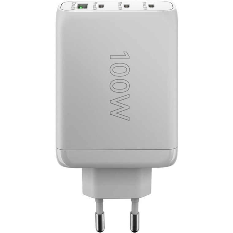 Cargador rápido multipuerto Goobay USB-C PD (100 W) (Blanco)
