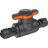 Válvula de cierre y regulación del sistema de microgoteo Gardena 13 mm (1 2 ) (gris naranja)