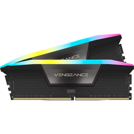 Corsair Vengeance RGB 16 GB DDR5-5600 (2x 8 GB) RAM (gris, cmh16gx5m2b5600z40, xmp, expo)