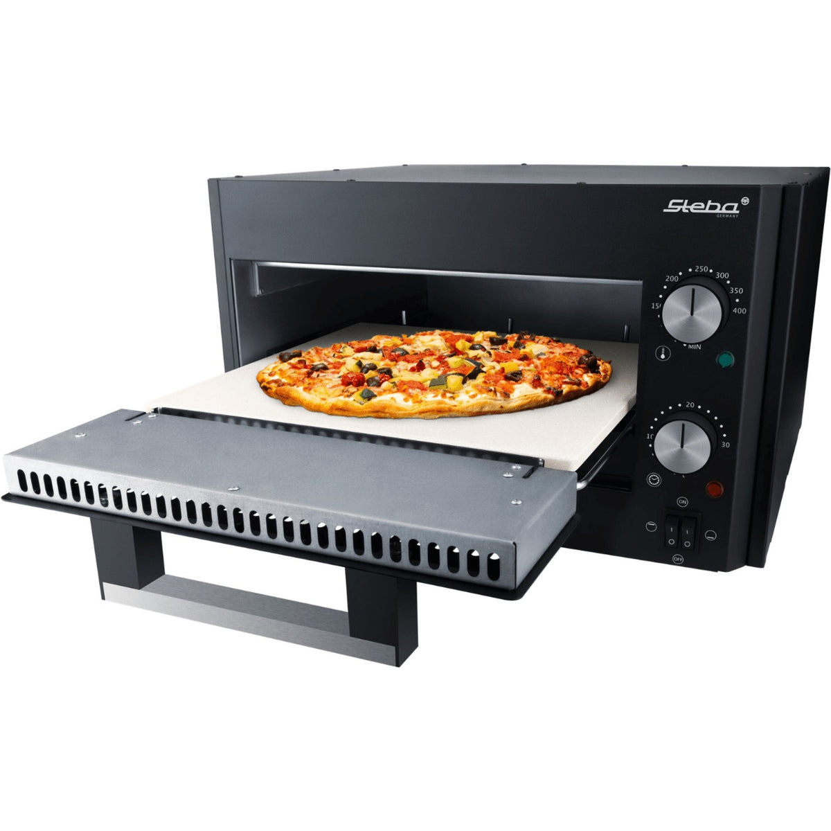 Steba power pizzero pb 1800 horno para pizza (negro, 1800 vatios)