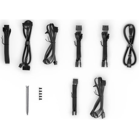 ¡Tranquilizarse! fuente de alimentación modular pure power 12m de 1200 vatios (negro, 1x 12v-2x6, 4x pcie)