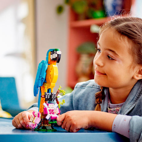 Lego Creator 3 en 1, loro exótico, rana y pez, juego de juguetes para niños - 31136