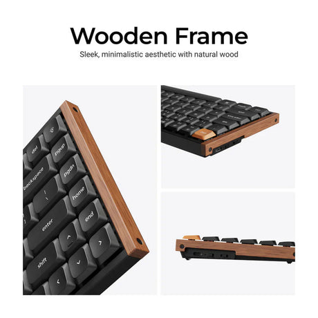 Teclado mecánico personalizado inalámbrico Keychron k3 max se qmk (negro, diseño estadounidense (qwerty), marrón leche pom, 75%, rgb, intercambio en caliente, 2,4 ghz | bluetooth 5.3 | usb-c)