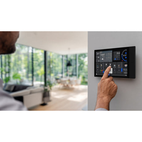Panel de control Shelly wall display xl (negro, pantalla táctil, Wi-Fi 6, Bluetooth 5.4)