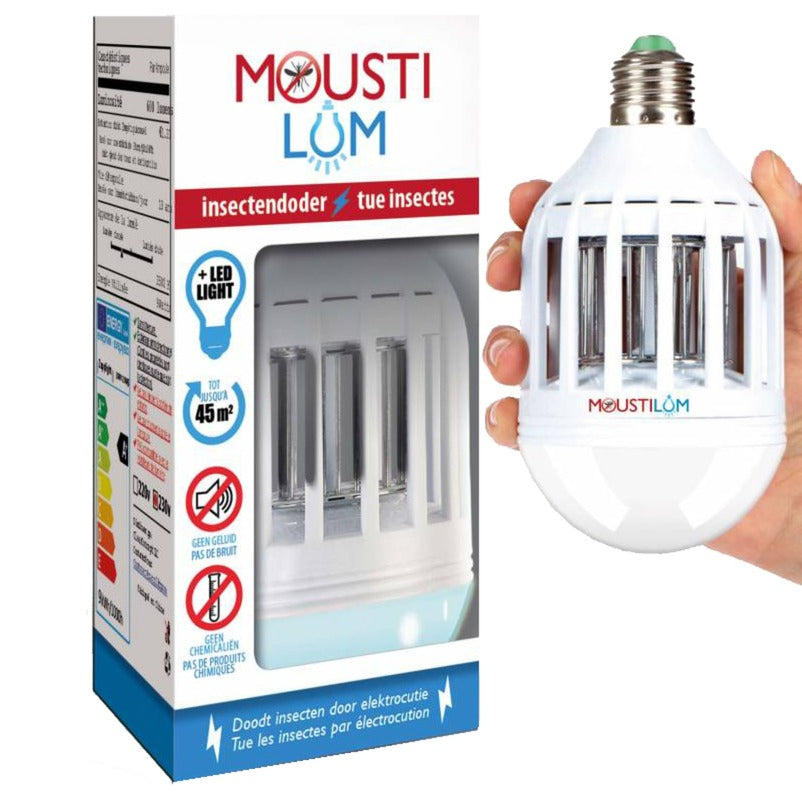 Trampa para insectos con lámpara antimosquitos mousti-lum bsi (blanco)