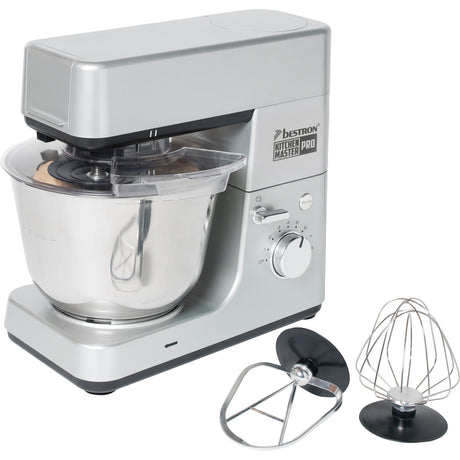 Bestron akm1600s procesador de alimentos 4 en 1 kitchen master pro (plateado)