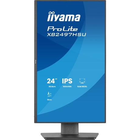 Monitor Iiyama prolite xb2497hsu-b1 23,8 (negro, 120 Hz, HDMI, display port, USB-C, audio)
